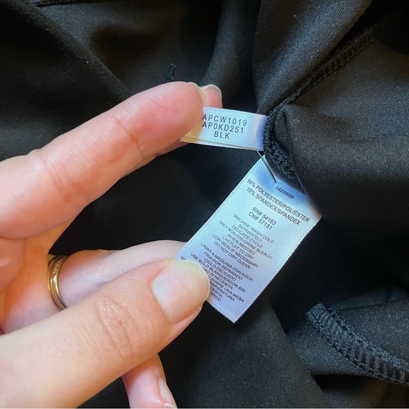 Andrew Marc Microsuede Black pull-on pants size large - Picture 5 of 7